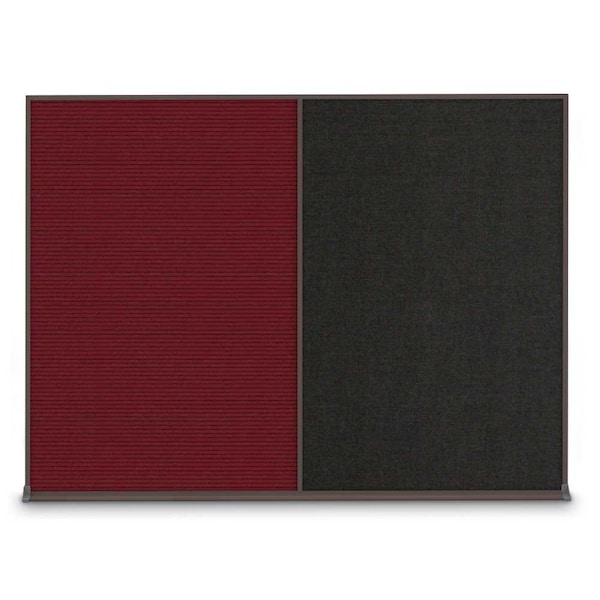Double Door Radius Corkboard, 60"X36", B